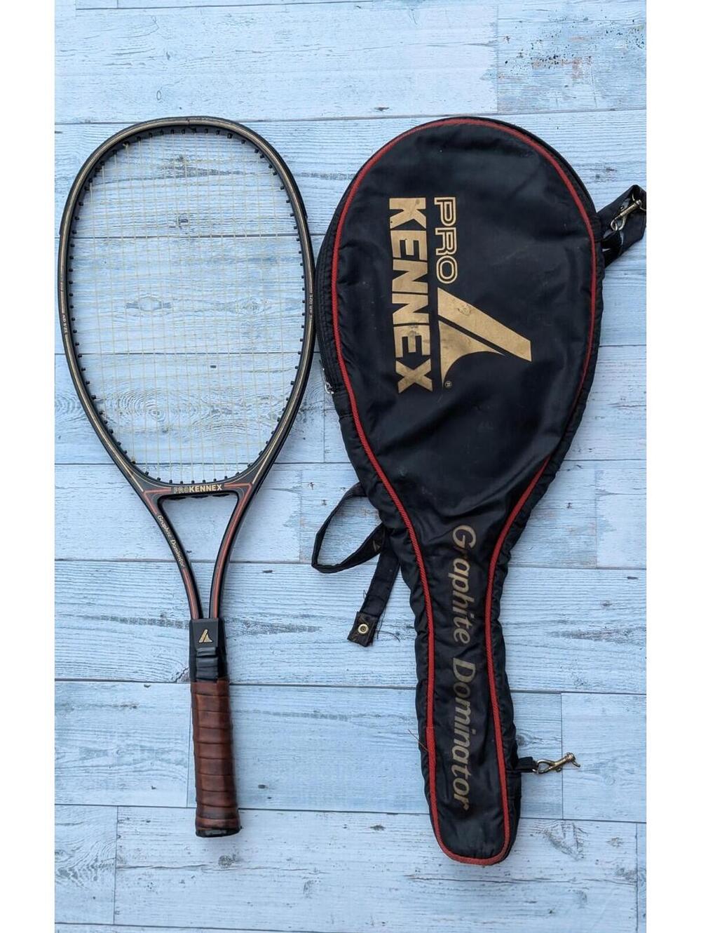 PRO KENNEX GRAPHITE DOMINATOR TENNIS Racquet Racket 4 3/4" GRIP W/ Case